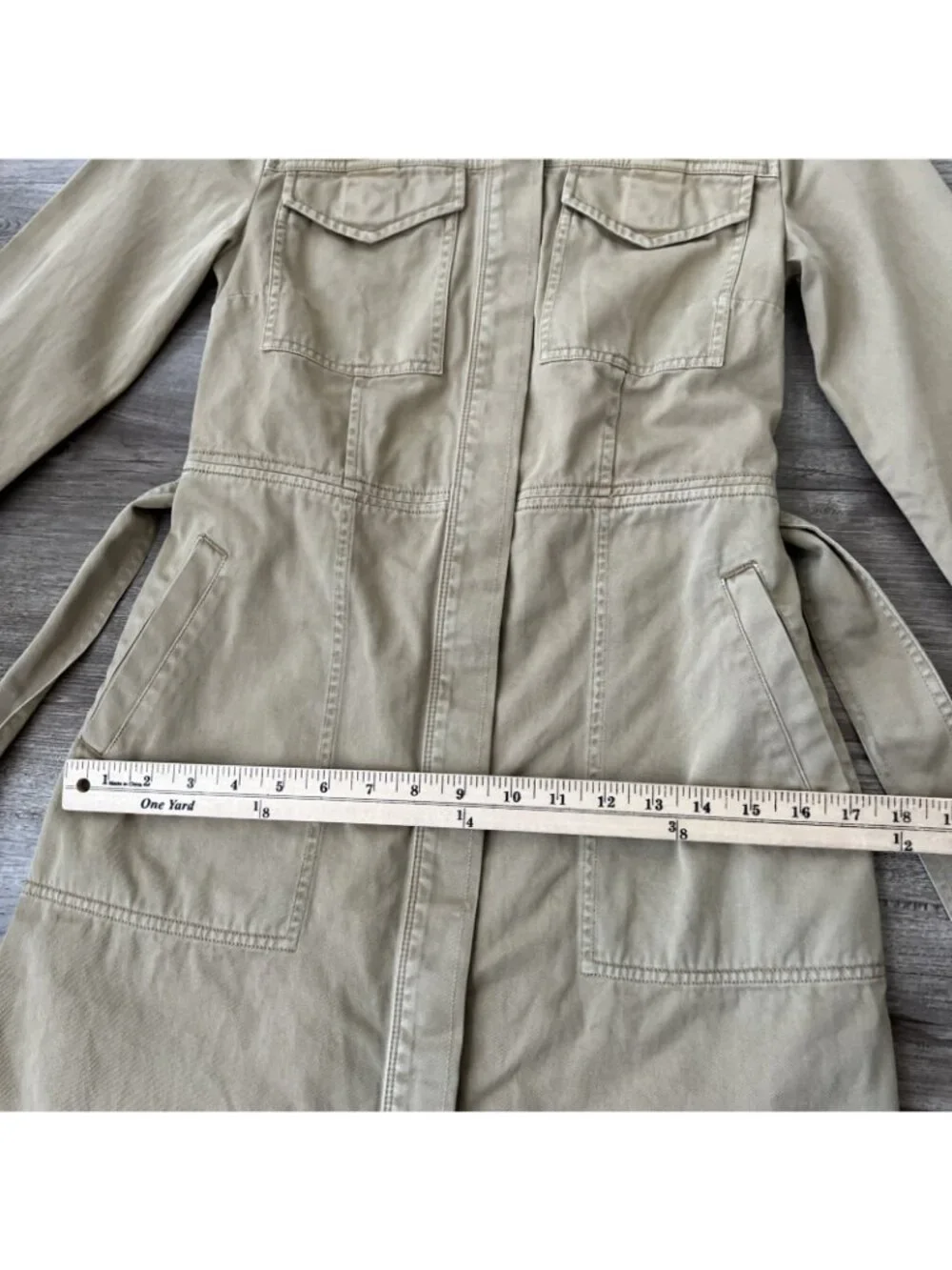 J Crew Khaki Utility Shirt Dress‎ Womens 00 Belted Stretch NWT